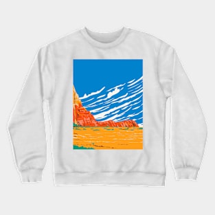 Box Canyon in Kodachrome Basin State Park in Utah USA WPA Poster Art Crewneck Sweatshirt